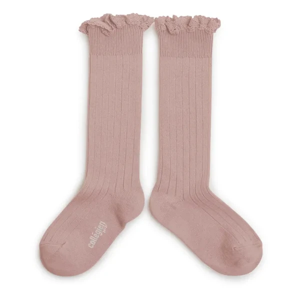 Collégien - Chaussettes Joséphine - Vieux Rose | Smallable