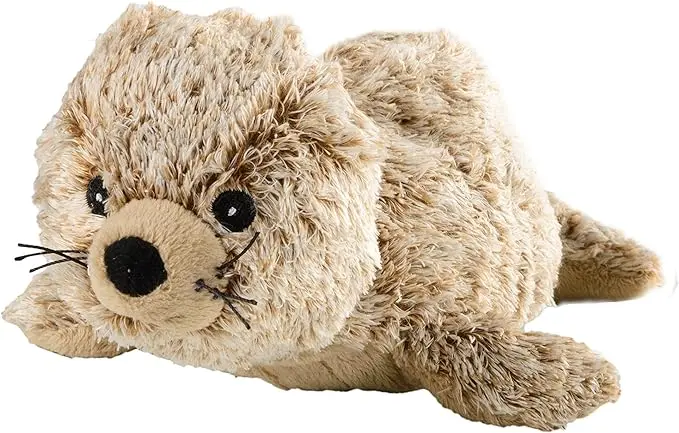 warmies- Peluche Micro-ondable, 4260394911429, Gris, Seal