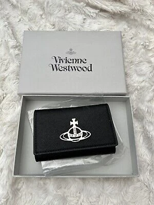 Vivienne Westwood Étui À Clé Key Holder Key Case Orb Vegan Leather Black