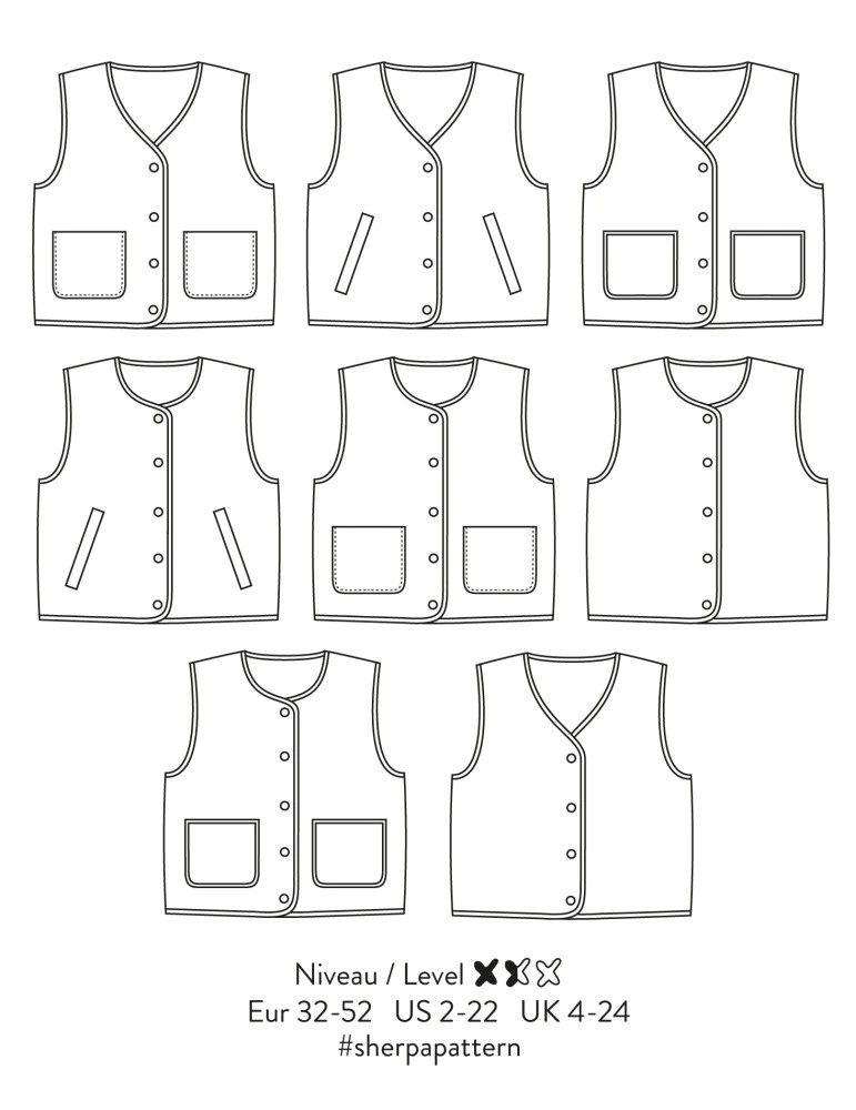 Patron Atelier Scämmit Gilet sans manches - Sherpa