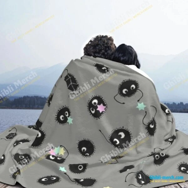 Soot Sprite Blanket For Sale - Ghibli Merch Store - Official Studio Ghibli Merchandise