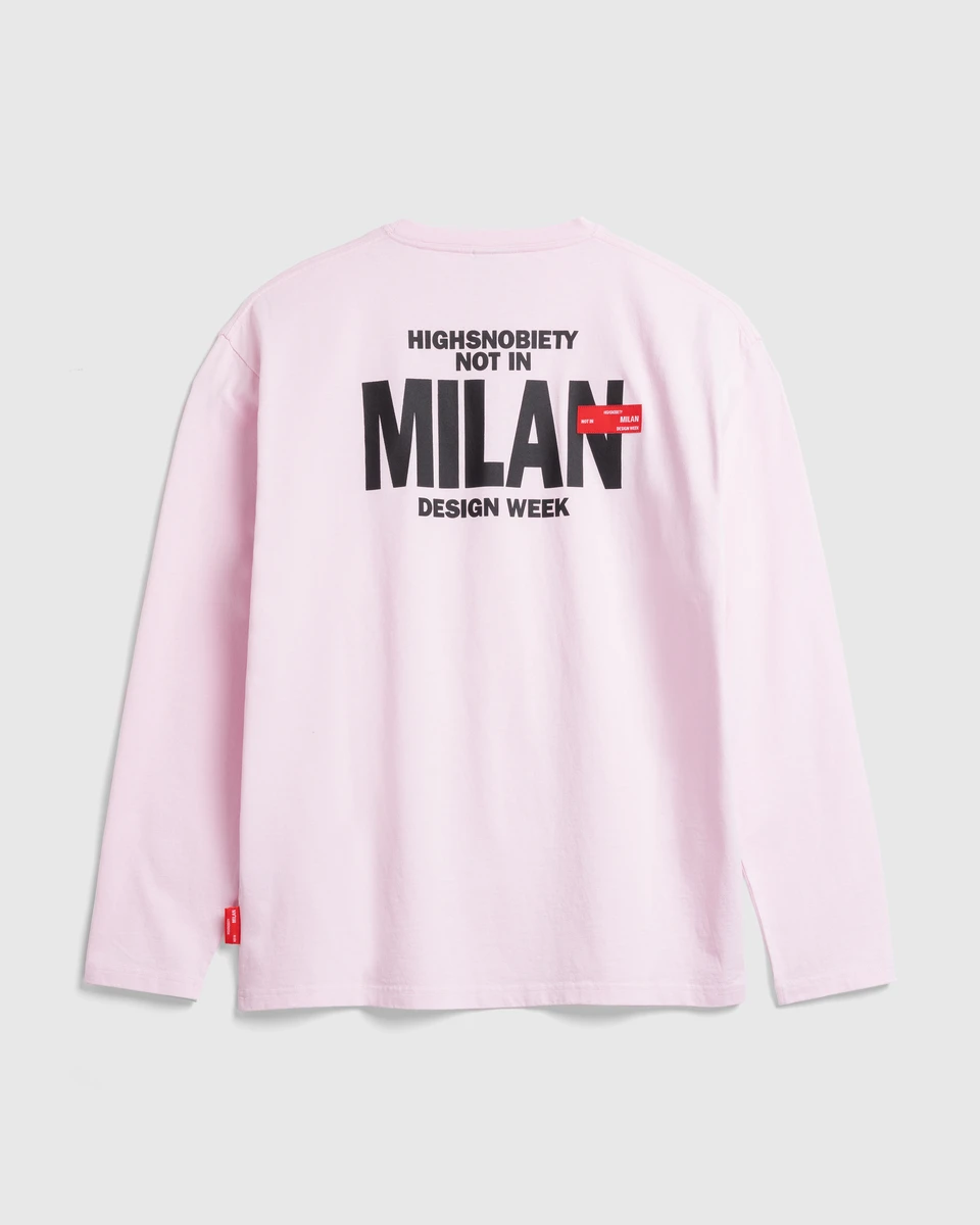 Highsnobiety – Not in Milan Long-Sleeve Pink