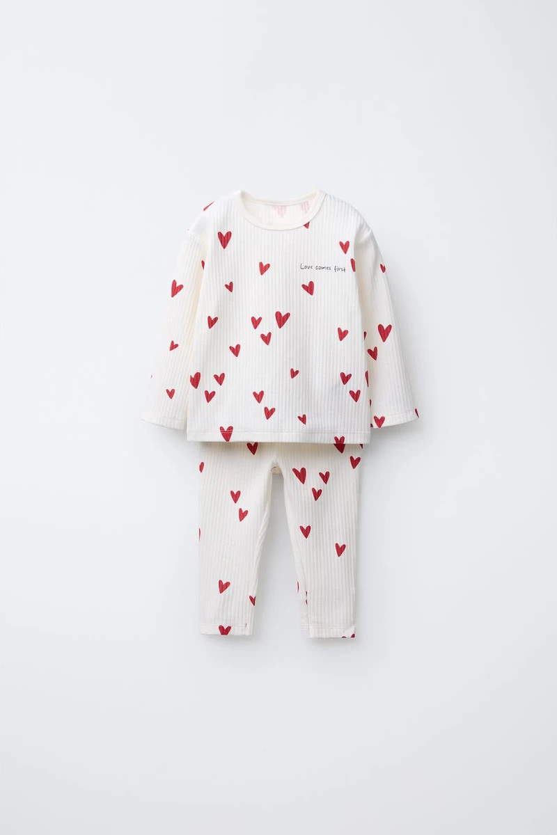 2-6 ANS/ PYJAMA À CŒURS