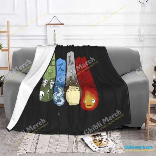 Studio Ghibli Elemental Blanket For Sale - Ghibli Merch Store - Official Studio Ghibli Merchandise