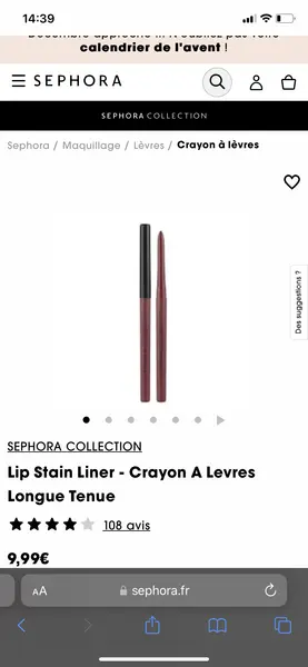 Lip Stain Liner - Crayon A Levres Longue Tenue
