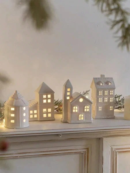 1 pièce Décoration de Noël Ornament de maison en céramique, décoration de maison romantique pour salon, ambiance de chambre d'hôtes, hôtel, décoration de maison | Mode en ligne | SHEIN FRANCE