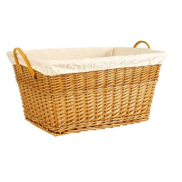 Corbeille à linge en osier