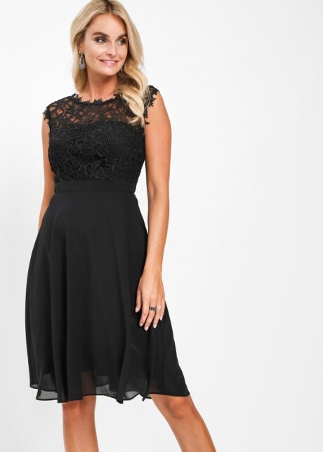 Robe à dentelle noir
