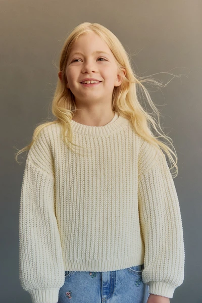 Pull en maille de fil chenille