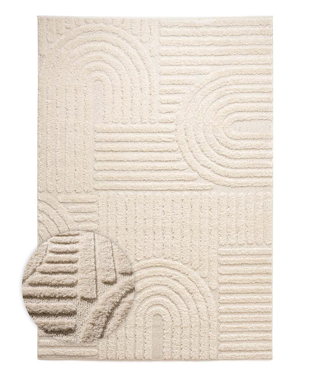 Tapis scandinave - Arc Bend Crème