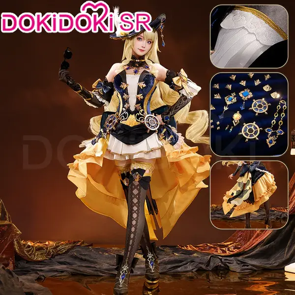 DokiDoki-SR Game Genshin Impact Cosplay Navia Costume Fontaine