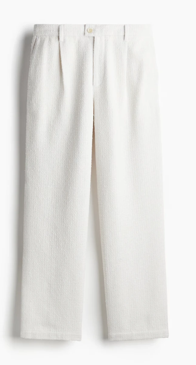 Pantalon texturé Relaxed Fit 36 ou 34