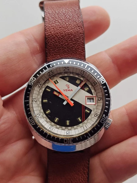 Yema Meangraf Rally sport Rare Diver vintage
