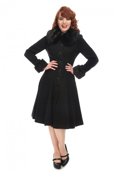 Collectif Mainline Alise Swing Coat - Collectif Mainline from Collectif UK