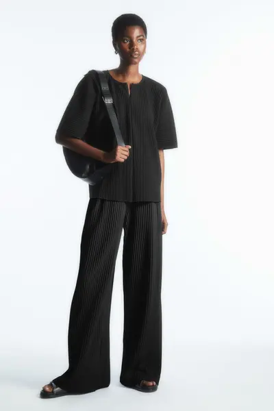 PANTALON PLISSÉ ÉLASTIQUÉ