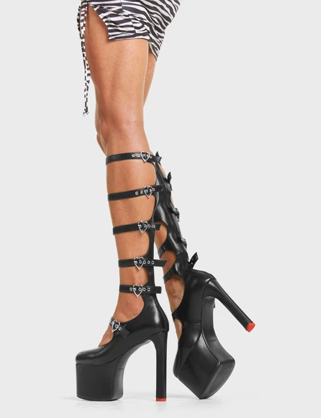 Still Reigning Platform Knee High Boots