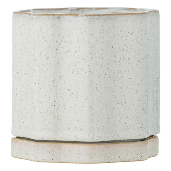 Pot de fleurs Argyle en grès | Gris