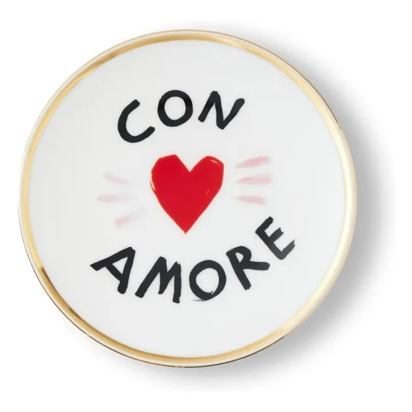 Assiette Con Amore | Blanc
