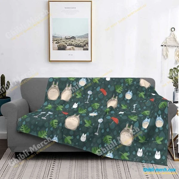 Totoro Sleep Throw Blanket For Sale - Ghibli Merch Store - Official Studio Ghibli Merchandise