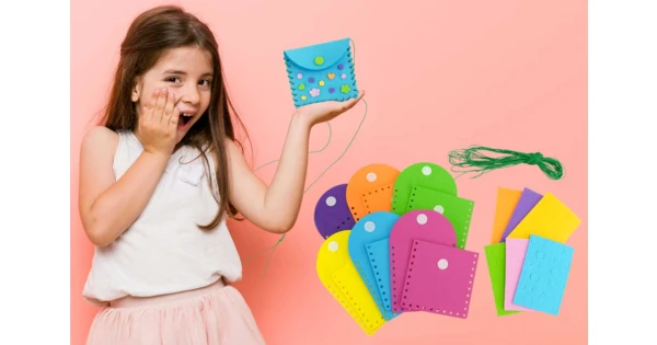 Kit pochettes à tisser - 6 pochettes - Kits Mercerie