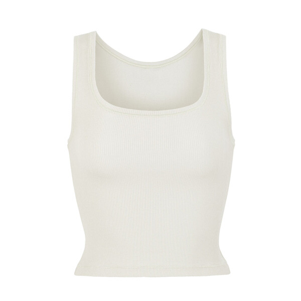 Cotton rib tank - Bone