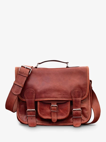 LeCartable M Naturel - porte document cuir A4 13 pouces Marron | PAUL MARIUS