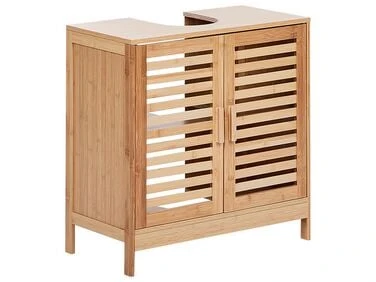 Meuble de salle de bain MISSOULA Bambou 60 cm Marron clair