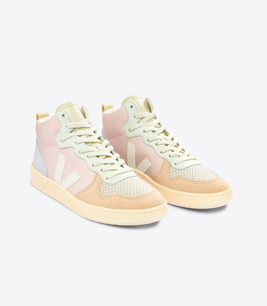 V-15 LEATHER PETALE WHITE MULTICO | VEJA France - Taille 38