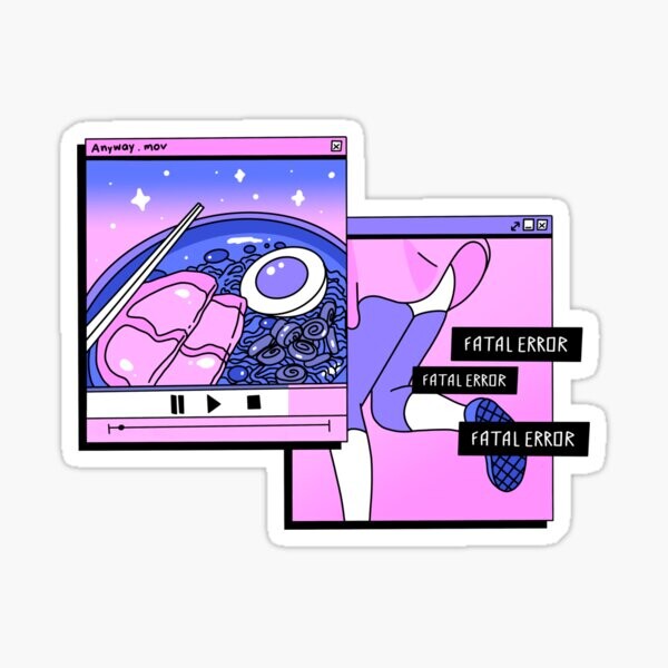 Ramen.mov Fatal Error Esthétique anime | Sticker