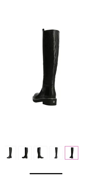 Bottes - Cuire nappa - noir - talons : 4.2 cm