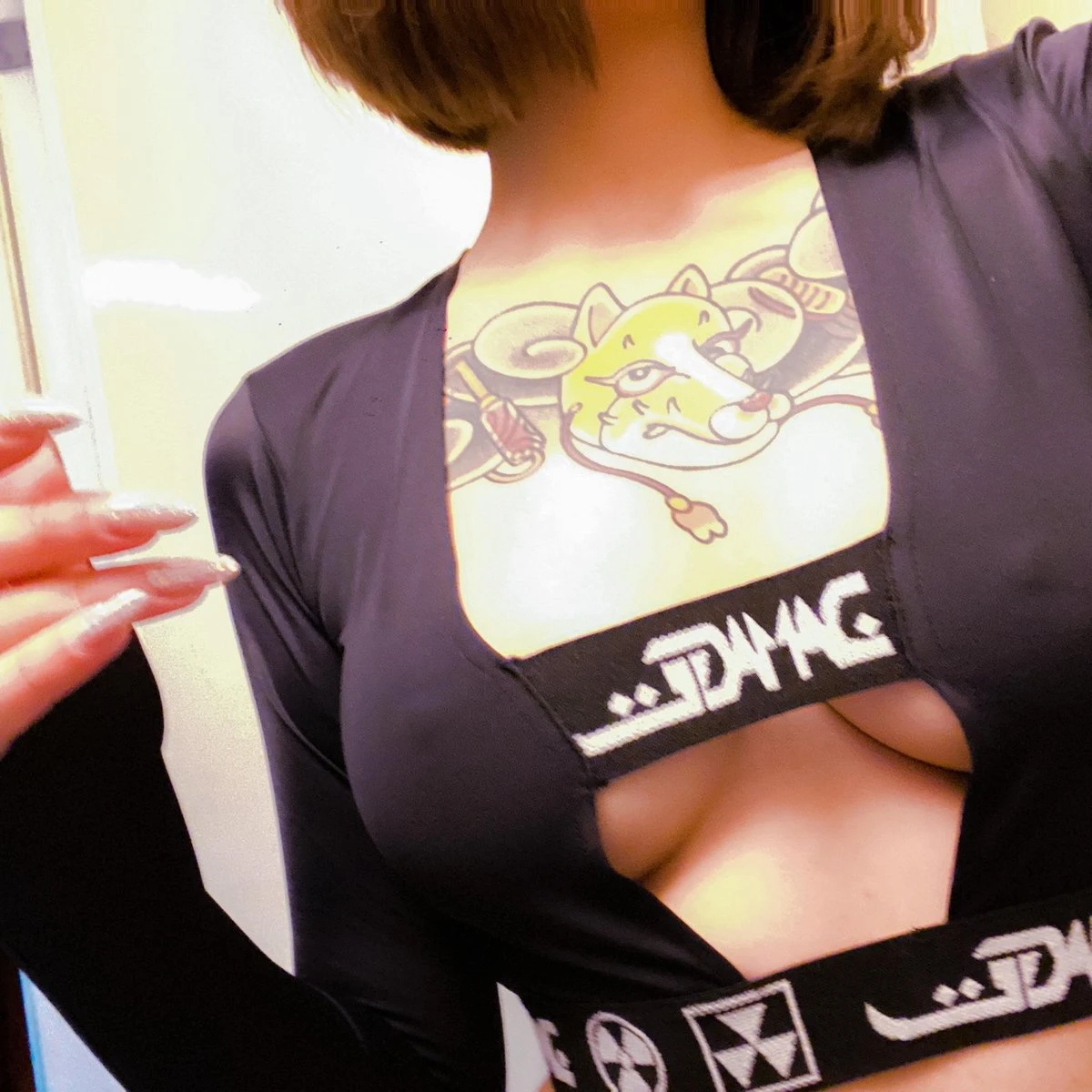 DVMVGE BASIC 2way long sleeve crop