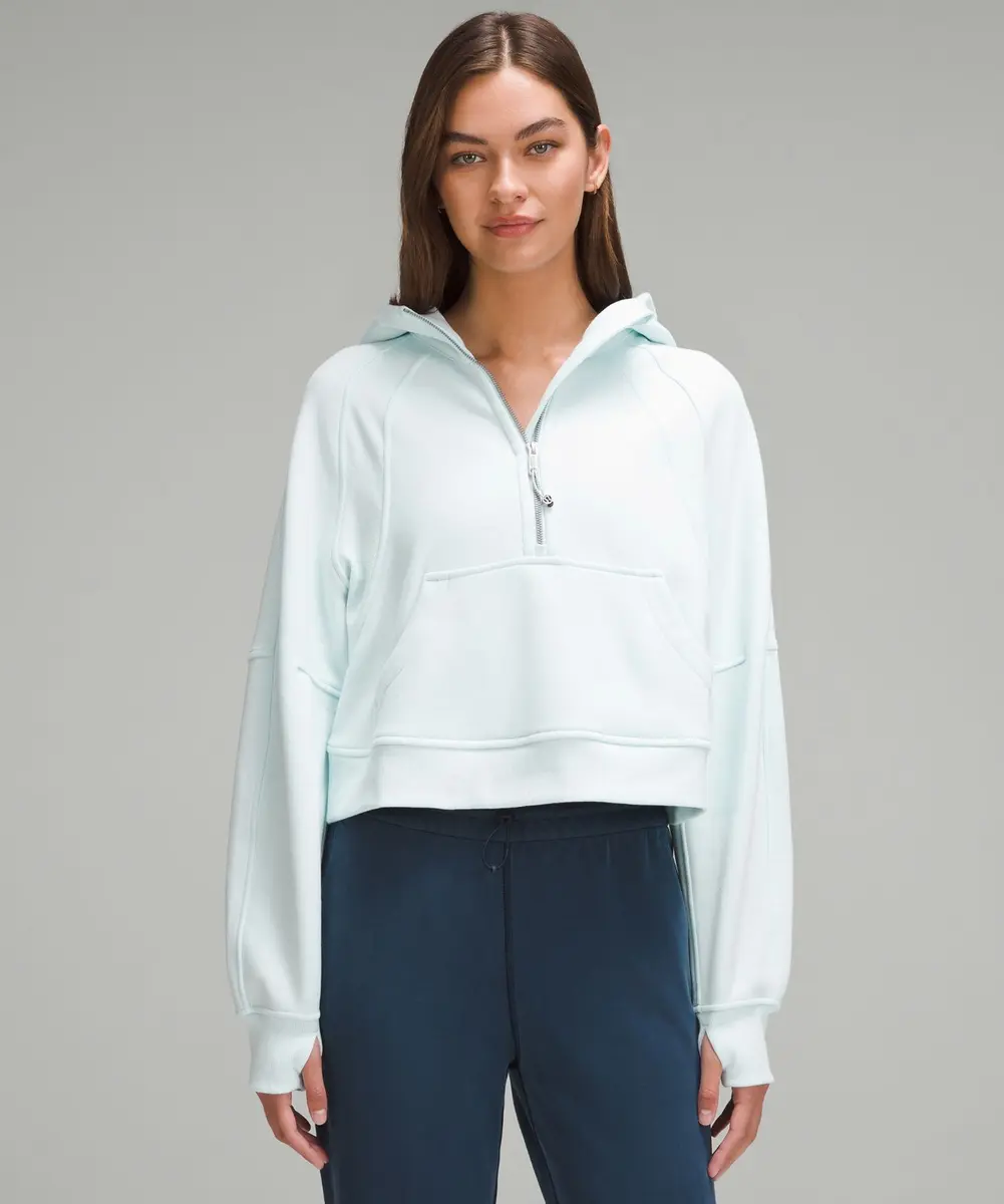 Sweat à capuche Scuba Oversized demi-zippé