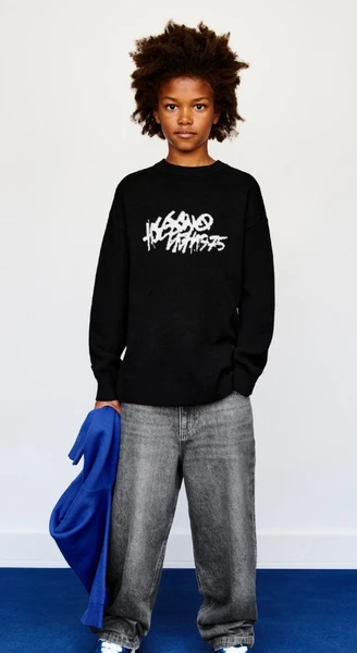  PULL EN MAILLE GRAFFITI