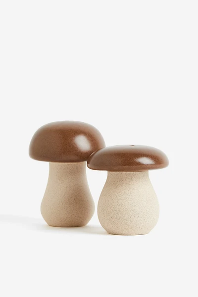 Salière et poivrière en grès cérame