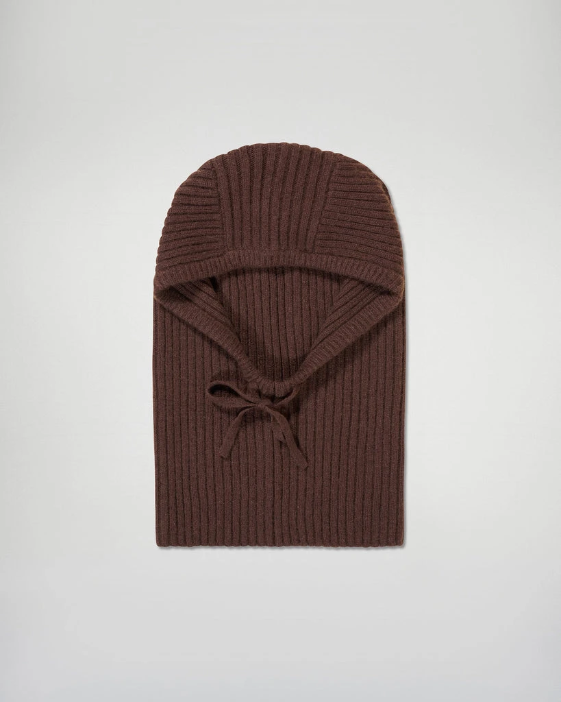 Cagoule Regular à Côtes (H25 / ACCESSOIRES / Chocolat)