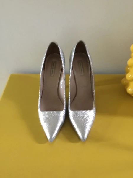 Dries van noten zilver pumps