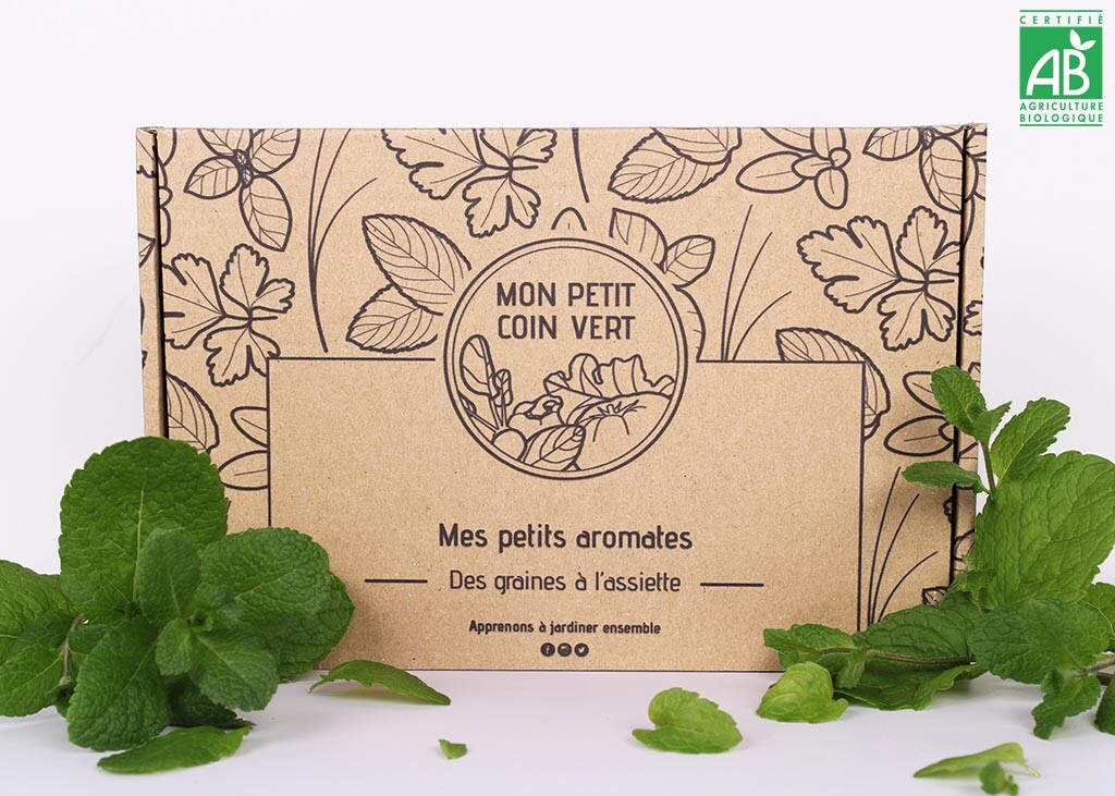 Coffret de graines bio de variétés aromatiques - Mon Petit Coin Vert