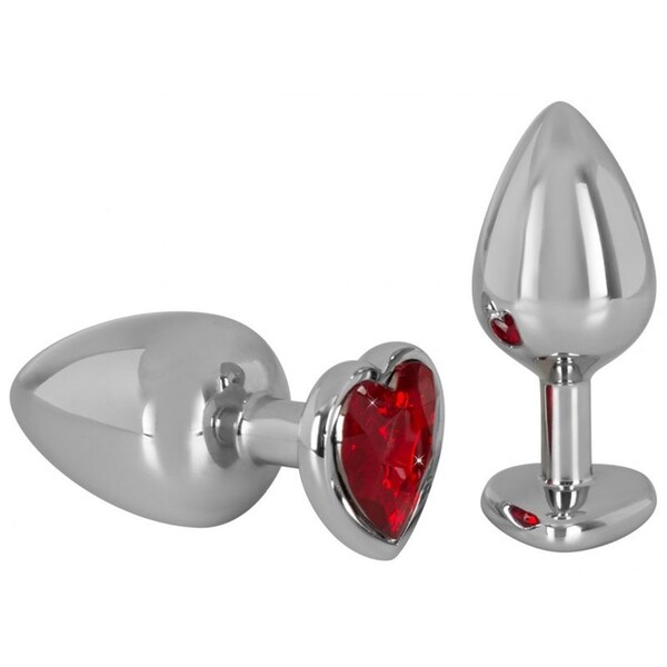 Plug Anal Diamond Coeur Rouge