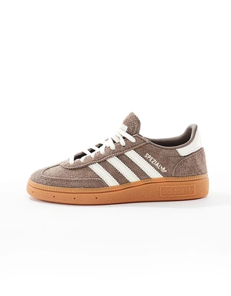adidas Originals - Handball Spezial - Baskets avec semelle en caoutchouc - Marron et blanc