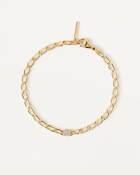 Letter M Chain Bracelet