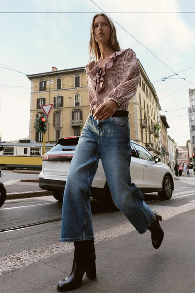 JEAN Z.10 CULOTTE TAILLE HAUTE CEINTURE