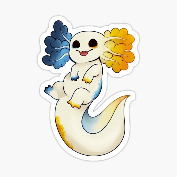 Fierté Axolotl - AroAce | Sticker