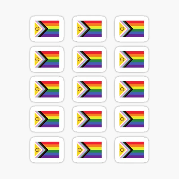 Intersex-Inclusive Rainbow - Pride Flag Pack | Sticker