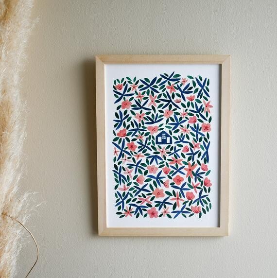 Illustration La maison bleue