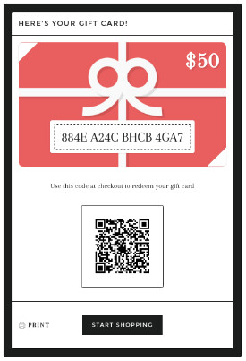 American Duchess Gift Certificate