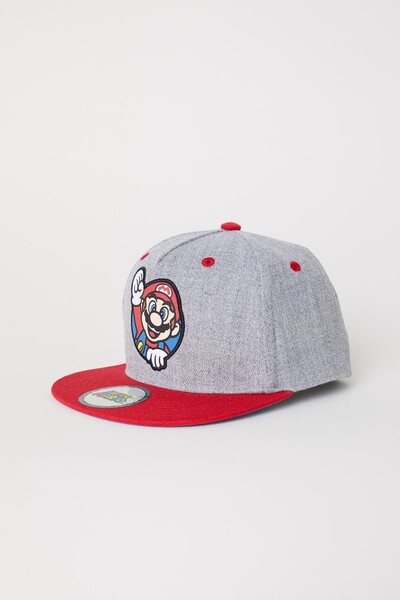 Casquette avec motif - Gris/Super Mario - ENFANT | H&M FR