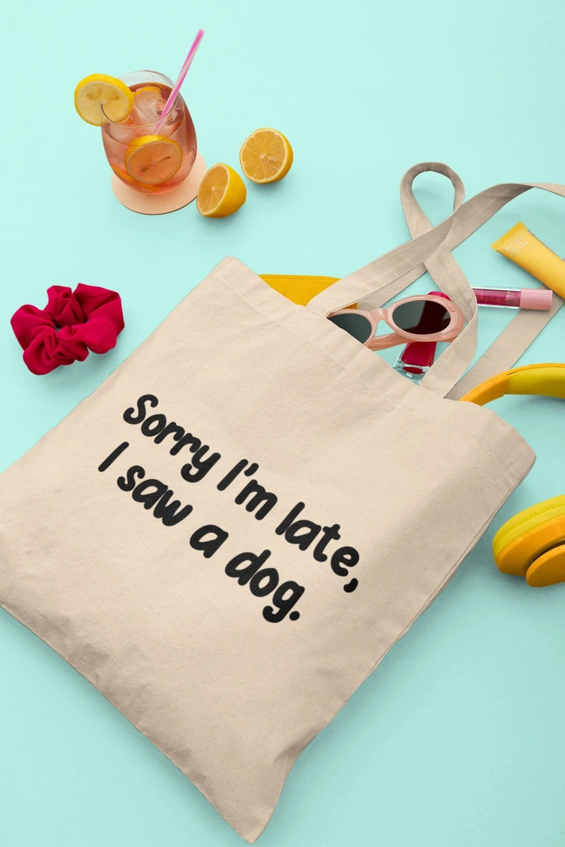 J'ai vu un sac fourre-tout pour chien, cadeaux pour amoureux des chiens, cadeau pour amoureux des chiens, cadeau pour une amie, cadeau pour elle, sac pour la vie, cadeau chien au Royaume-Uni, cadeaux chien chiots