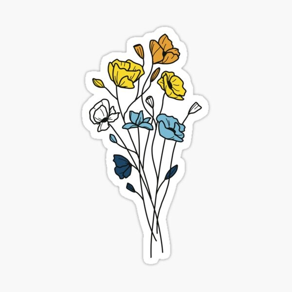 fleurs de fierté aroace subtiles | Sticker