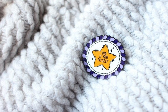 L’a fait pour moi-même - Self Care Badges Miamouz Hard Enamel Pin