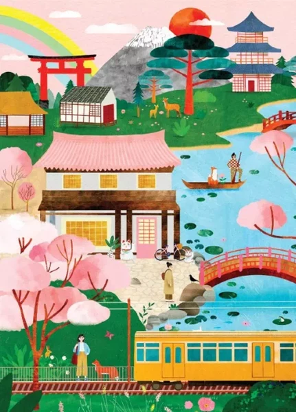 Mini puzzle Japan Reverie - Trevell - 99 pièces